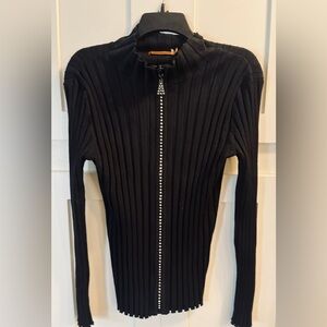 Belldini Black Size Large Jacket with Gold Accents